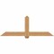 Ekena Millwork Eugene Smooth Timber Gable Bracket, Western Red Cedar, 72"W x 27"H x 5 1/2"D x 5 1/2"F, 9/12 Pitch GBW072X27X0606EUG00SWR - alternate 1